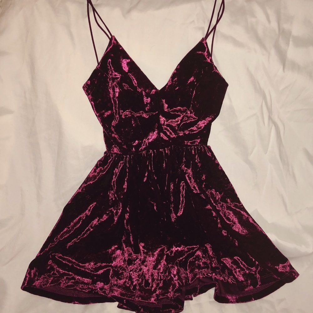 Urban Outfitters Velvet Romper